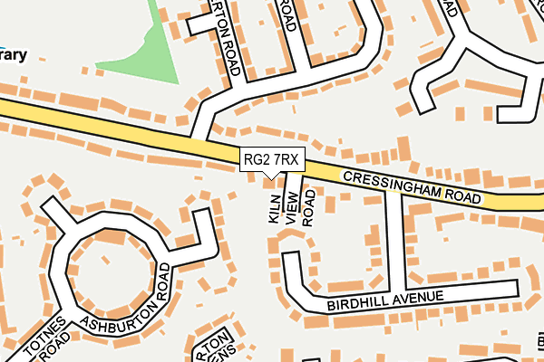 RG2 7RX map - OS OpenMap – Local (Ordnance Survey)