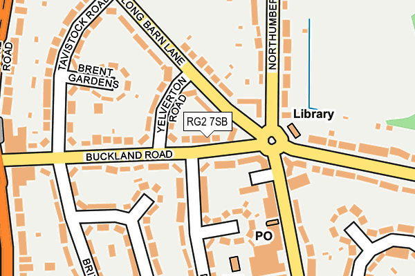 RG2 7SB map - OS OpenMap – Local (Ordnance Survey)