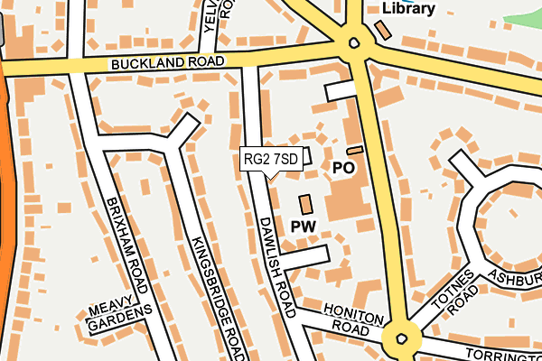 RG2 7SD map - OS OpenMap – Local (Ordnance Survey)