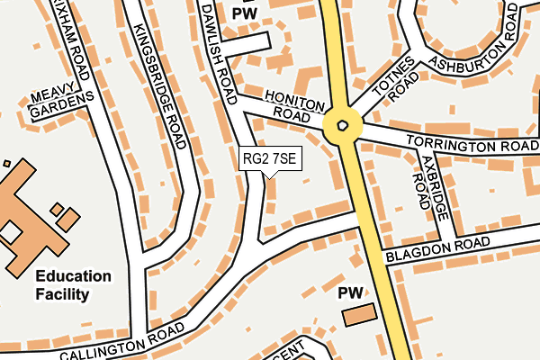 RG2 7SE map - OS OpenMap – Local (Ordnance Survey)