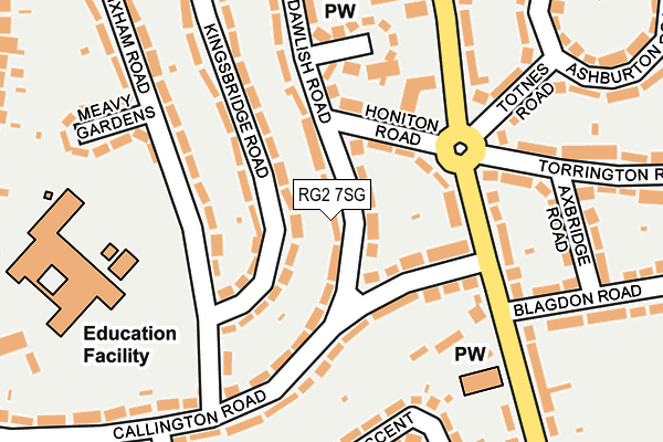 RG2 7SG map - OS OpenMap – Local (Ordnance Survey)
