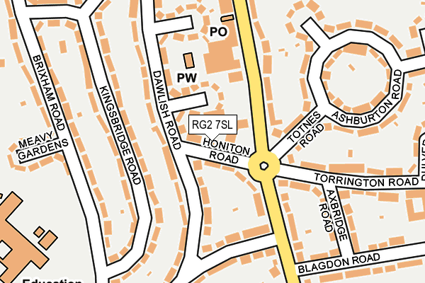 RG2 7SL map - OS OpenMap – Local (Ordnance Survey)
