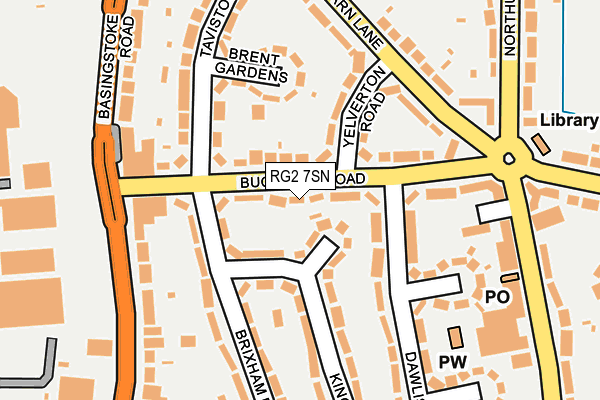RG2 7SN map - OS OpenMap – Local (Ordnance Survey)