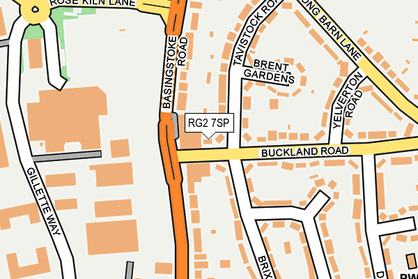 RG2 7SP map - OS OpenMap – Local (Ordnance Survey)