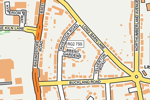 RG2 7SS map - OS OpenMap – Local (Ordnance Survey)