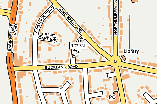 RG2 7SU map - OS OpenMap – Local (Ordnance Survey)