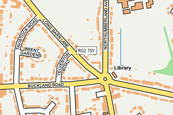 RG2 7SY map - OS OpenMap – Local (Ordnance Survey)