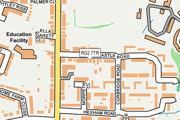 RG2 7TR map - OS OpenMap – Local (Ordnance Survey)