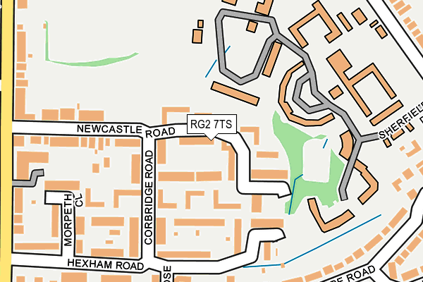RG2 7TS map - OS OpenMap – Local (Ordnance Survey)