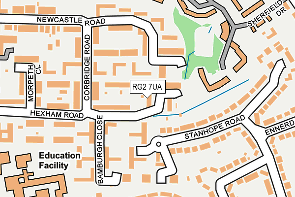 RG2 7UA map - OS OpenMap – Local (Ordnance Survey)