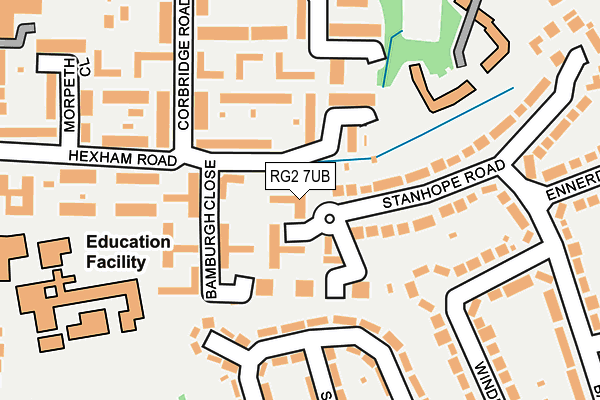 RG2 7UB map - OS OpenMap – Local (Ordnance Survey)
