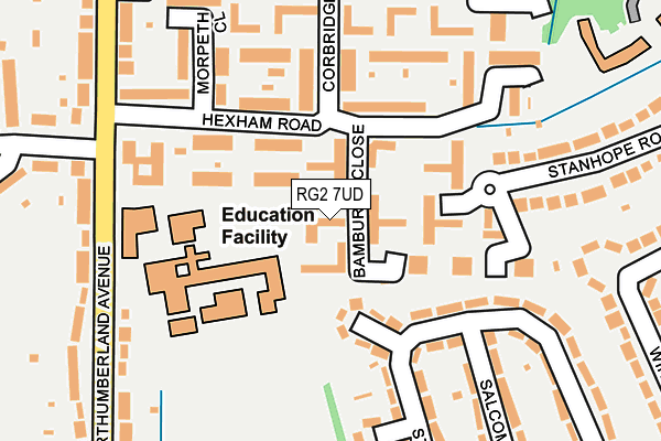 RG2 7UD map - OS OpenMap – Local (Ordnance Survey)