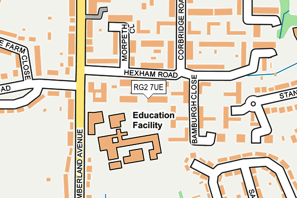 RG2 7UE map - OS OpenMap – Local (Ordnance Survey)