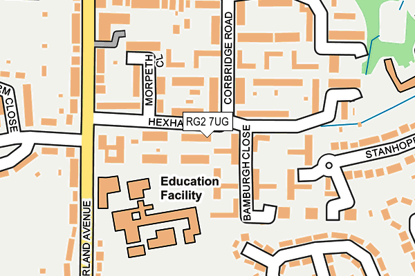 RG2 7UG map - OS OpenMap – Local (Ordnance Survey)