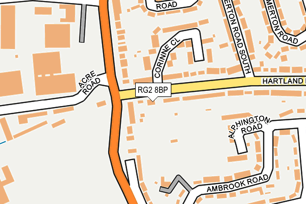 RG2 8BP map - OS OpenMap – Local (Ordnance Survey)