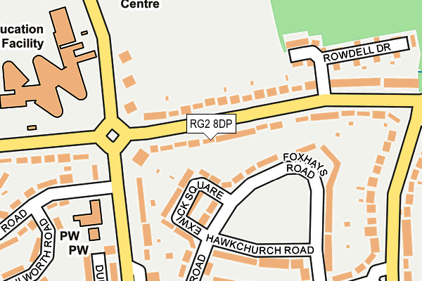 RG2 8DP map - OS OpenMap – Local (Ordnance Survey)