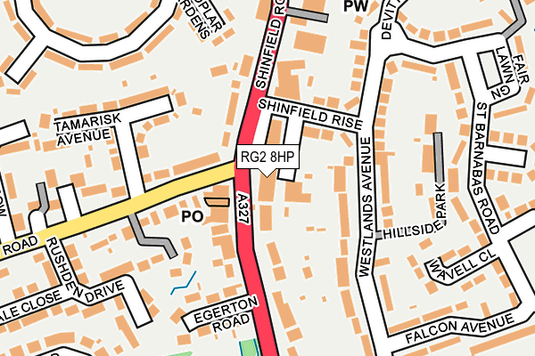 RG2 8HP map - OS OpenMap – Local (Ordnance Survey)