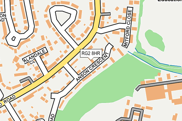 RG2 8HR map - OS OpenMap – Local (Ordnance Survey)