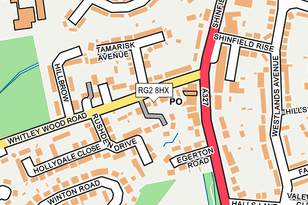 RG2 8HX map - OS OpenMap – Local (Ordnance Survey)