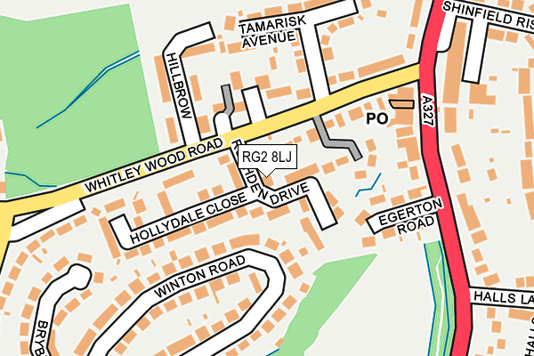RG2 8LJ map - OS OpenMap – Local (Ordnance Survey)