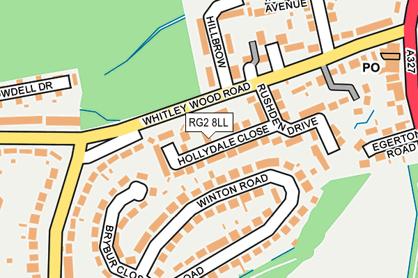 RG2 8LL map - OS OpenMap – Local (Ordnance Survey)