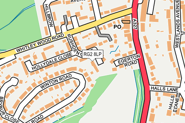 RG2 8LP map - OS OpenMap – Local (Ordnance Survey)