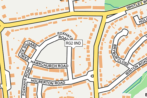 RG2 8ND map - OS OpenMap – Local (Ordnance Survey)