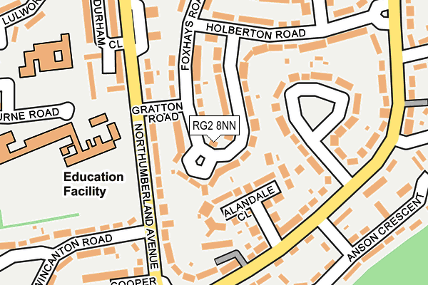 RG2 8NN map - OS OpenMap – Local (Ordnance Survey)