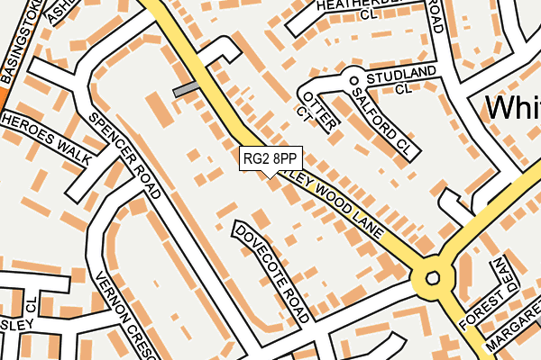 RG2 8PP map - OS OpenMap – Local (Ordnance Survey)