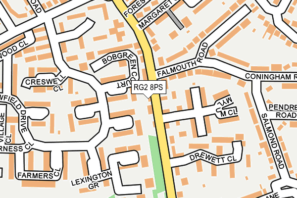 RG2 8PS map - OS OpenMap – Local (Ordnance Survey)