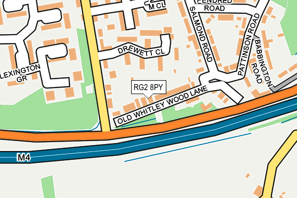 RG2 8PY map - OS OpenMap – Local (Ordnance Survey)