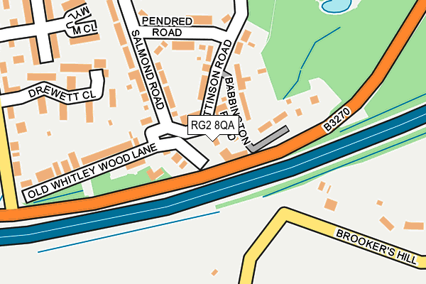 RG2 8QA map - OS OpenMap – Local (Ordnance Survey)