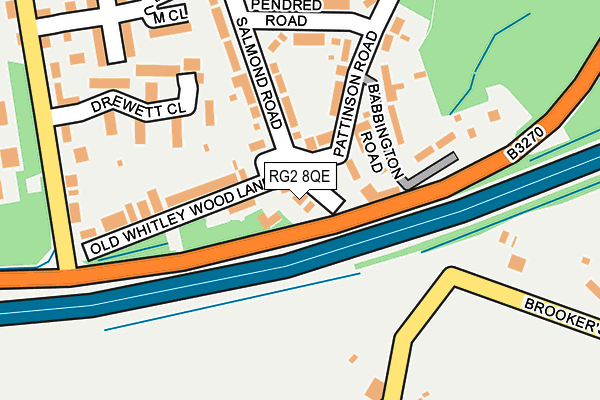 RG2 8QE map - OS OpenMap – Local (Ordnance Survey)