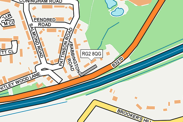 RG2 8QG map - OS OpenMap – Local (Ordnance Survey)