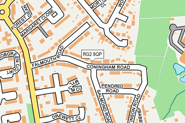 RG2 8QP map - OS OpenMap – Local (Ordnance Survey)
