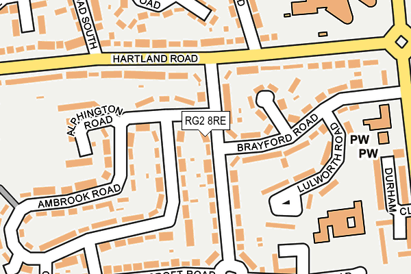 RG2 8RE map - OS OpenMap – Local (Ordnance Survey)