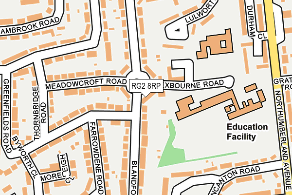 RG2 8RP map - OS OpenMap – Local (Ordnance Survey)