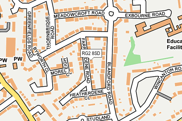 RG2 8SD map - OS OpenMap – Local (Ordnance Survey)