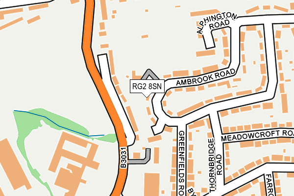 RG2 8SN map - OS OpenMap – Local (Ordnance Survey)