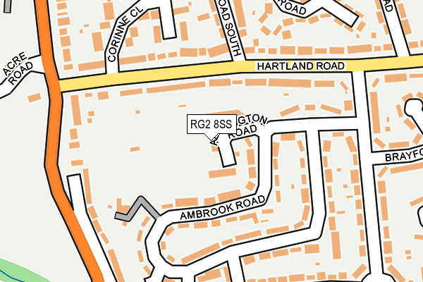 RG2 8SS map - OS OpenMap – Local (Ordnance Survey)