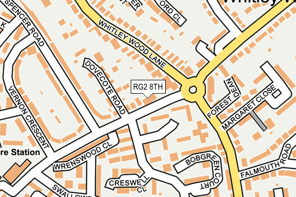 RG2 8TH map - OS OpenMap – Local (Ordnance Survey)