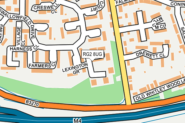 RG2 8UG map - OS OpenMap – Local (Ordnance Survey)