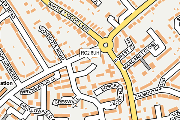 RG2 8UH map - OS OpenMap – Local (Ordnance Survey)