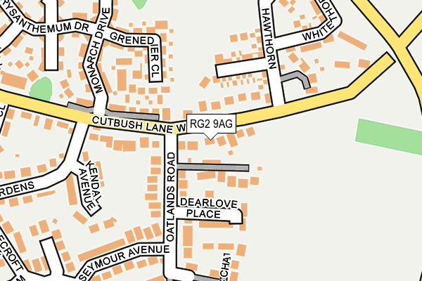 RG2 9AG map - OS OpenMap – Local (Ordnance Survey)