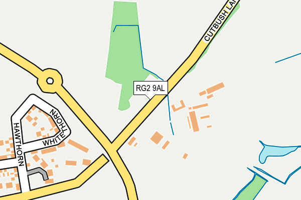 RG2 9AL map - OS OpenMap – Local (Ordnance Survey)