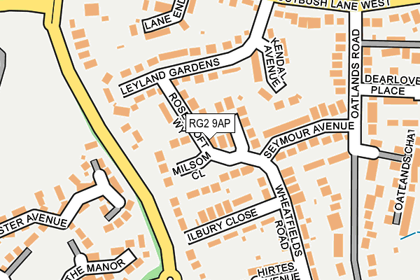 RG2 9AP map - OS OpenMap – Local (Ordnance Survey)