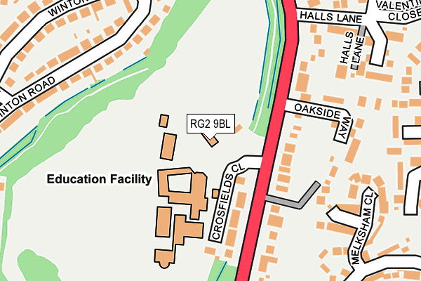 Map of CROSFIELDS SCHOOL ENTERPRISES LIMITED at local scale