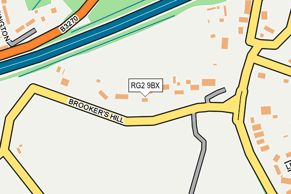 RG2 9BX map - OS OpenMap – Local (Ordnance Survey)