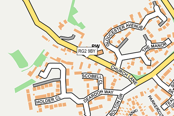 RG2 9BY map - OS OpenMap – Local (Ordnance Survey)