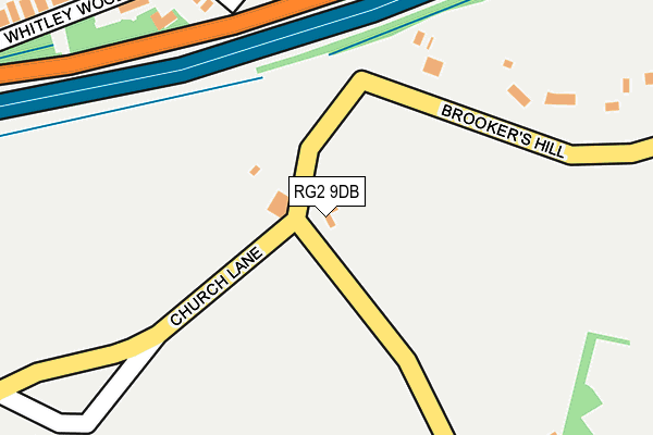 RG2 9DB map - OS OpenMap – Local (Ordnance Survey)